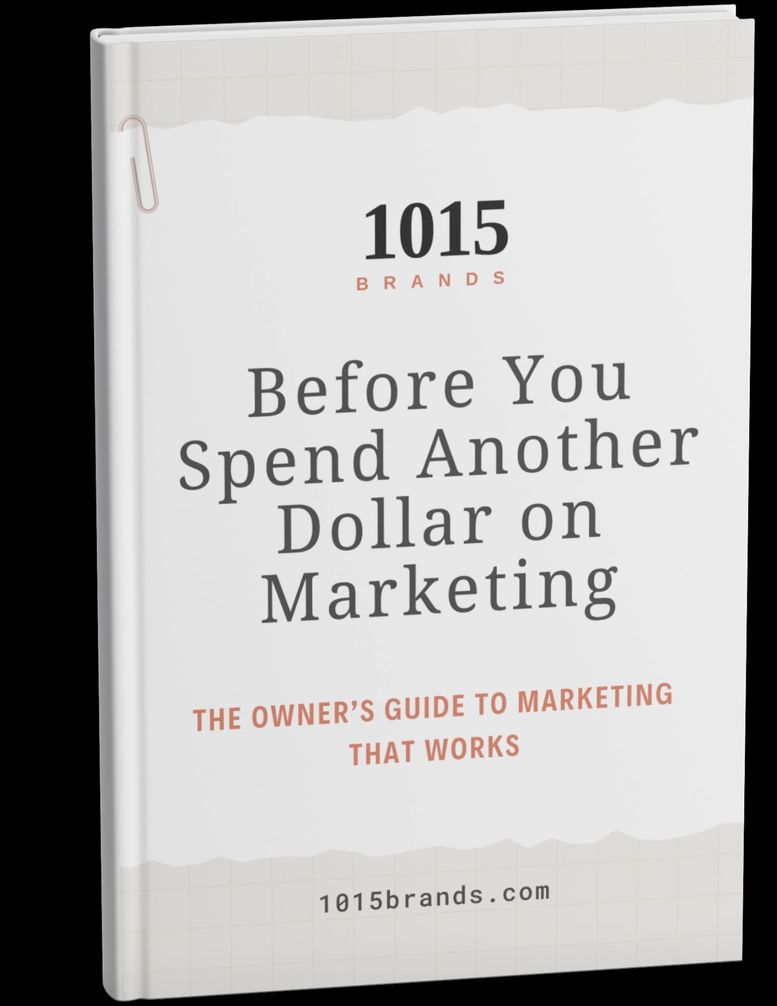 Cover of the free guide, Before You Spend Another Dollar on Marketing